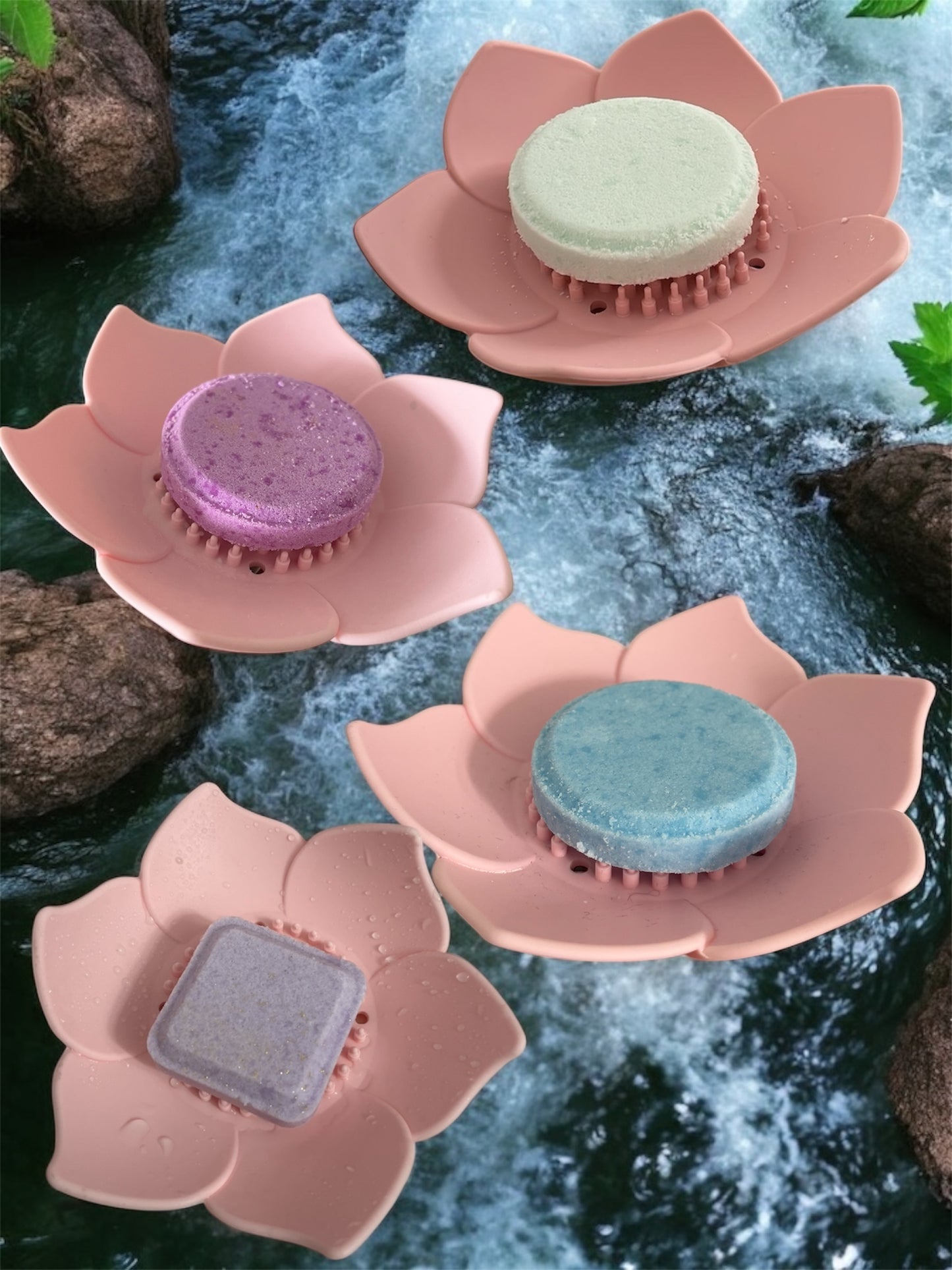 Support de Pastille de Douche - Fleur Lotus