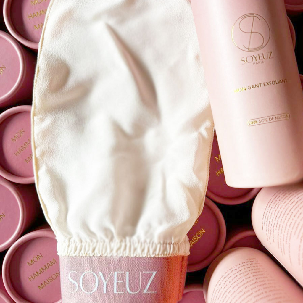 Gant exfoliant en Soie de Mûrier pour le Corps